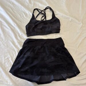 lululemon athletica Black Camo Athletic Shorts